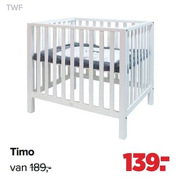 Aanbiedingen Twf timo - TWF - Geldig van 03/01/2022 tot 29/01/2022 bij Baby-Dump