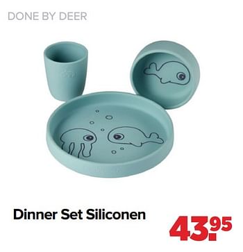 Aanbiedingen Dinner set siliconen - Done by Deer - Geldig van 03/01/2022 tot 29/01/2022 bij Baby-Dump