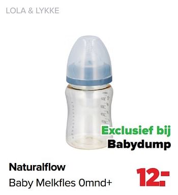 Aanbiedingen Naturalflow baby melkfles 0mnd+ - Huismerk - Baby-Dump - Geldig van 03/01/2022 tot 29/01/2022 bij Baby-Dump