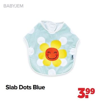 Aanbiedingen Slab dots blue - BabyJem - Geldig van 03/01/2022 tot 29/01/2022 bij Baby-Dump