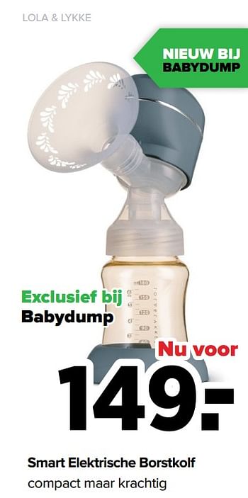 Aanbiedingen Smart elektrische borstkolf - Lola &amp; Lykke - Geldig van 03/01/2022 tot 29/01/2022 bij Baby-Dump