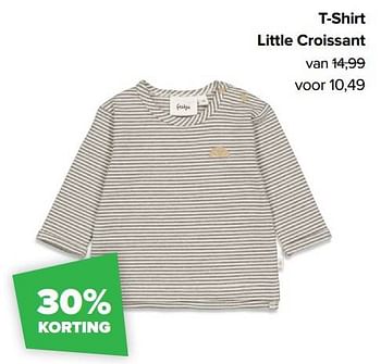Aanbiedingen T-shirt little croissant - Feetje - Geldig van 03/01/2022 tot 29/01/2022 bij Baby-Dump