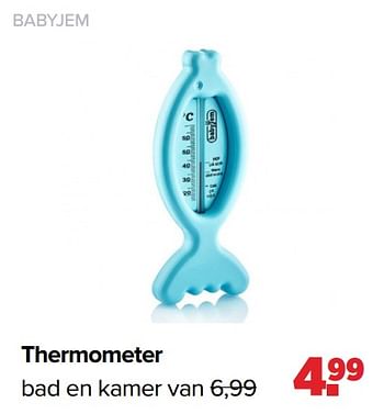 Aanbiedingen Thermometer bad en kamer - BabyJem - Geldig van 03/01/2022 tot 29/01/2022 bij Baby-Dump