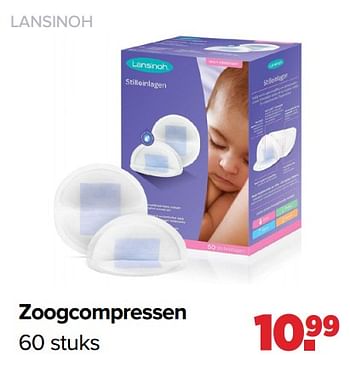 Aanbiedingen Zoogcompressen - Lansinoh - Geldig van 03/01/2022 tot 29/01/2022 bij Baby-Dump