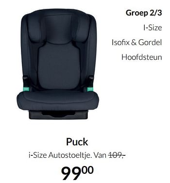 Aanbiedingen Puck i-size autostoeltje - Puck - Geldig van 04/01/2022 tot 17/01/2022 bij Babypark