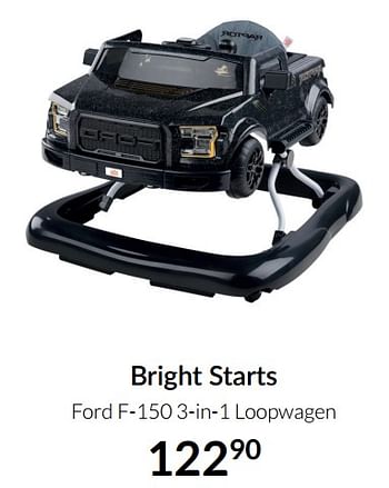Aanbiedingen Bright starts ford f-150 3-in-1 loopwagen - Bright Starts  - Geldig van 04/01/2022 tot 17/01/2022 bij Babypark