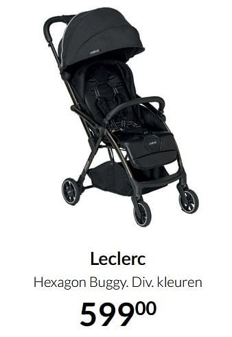 Aanbiedingen Leclerc hexagon buggy - Leclerc - Geldig van 04/01/2022 tot 17/01/2022 bij Babypark