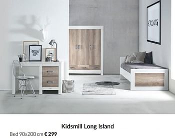 Aanbiedingen Kidsmill long island bed - Kidsmill - Geldig van 04/01/2022 tot 17/01/2022 bij Babypark