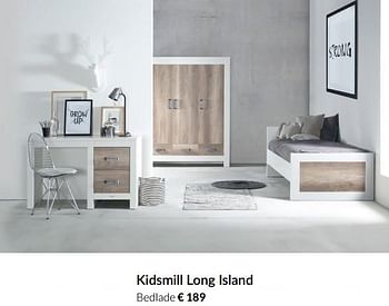 Aanbiedingen Kidsmill long island bedlade - Kidsmill - Geldig van 04/01/2022 tot 17/01/2022 bij Babypark