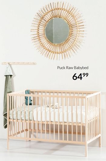 Aanbiedingen Puck raw babybed - Puck - Geldig van 04/01/2022 tot 17/01/2022 bij Babypark