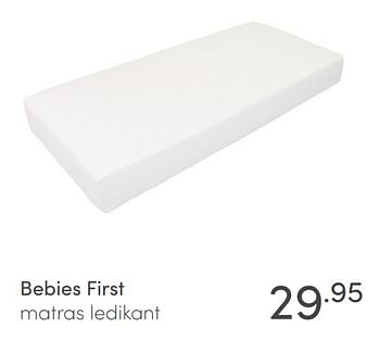 Aanbiedingen Bebies first matras ledikant - bebiesfirst - Geldig van 09/01/2022 tot 15/01/2022 bij Baby & Tiener Megastore