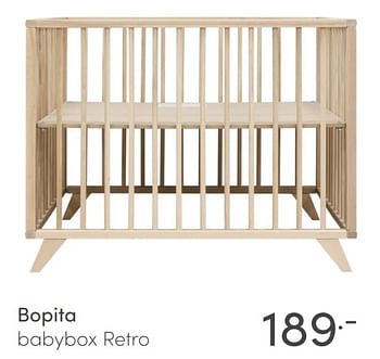 Aanbiedingen Bopita babybox retro - Bopita - Geldig van 09/01/2022 tot 15/01/2022 bij Baby & Tiener Megastore