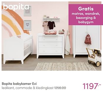 Aanbiedingen Bopita babykamer evi - Bopita - Geldig van 09/01/2022 tot 15/01/2022 bij Baby & Tiener Megastore