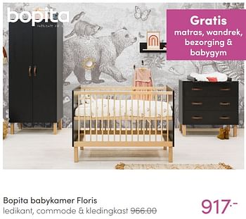 Aanbiedingen Bopita babykamer floris - Bopita - Geldig van 09/01/2022 tot 15/01/2022 bij Baby & Tiener Megastore