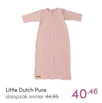 Aanbiedingen Little dutch pure slaapzak winter - Little Dutch - Geldig van 09/01/2022 tot 15/01/2022 bij Baby & Tiener Megastore