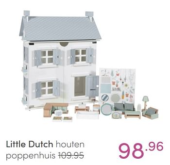 Aanbiedingen Little dutch houten poppenhuis - Little Dutch - Geldig van 09/01/2022 tot 15/01/2022 bij Baby & Tiener Megastore