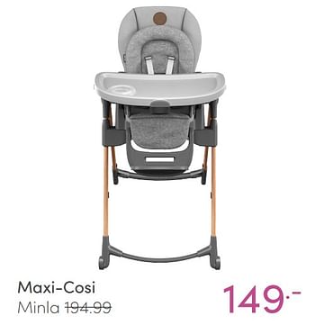 Aanbiedingen Maxi-cosi minla - Maxi-cosi - Geldig van 09/01/2022 tot 15/01/2022 bij Baby & Tiener Megastore
