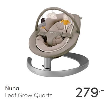 Aanbiedingen Nuna leaf grow quartz - Nuna - Geldig van 09/01/2022 tot 15/01/2022 bij Baby & Tiener Megastore