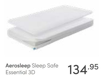Aanbiedingen Aerosleep sleep safe essential 3d - Aerosleep - Geldig van 16/01/2022 tot 22/01/2022 bij Baby & Tiener Megastore