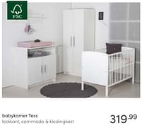 Aanbiedingen Babykamer tess - Huismerk - Baby & Tiener Megastore - Geldig van 16/01/2022 tot 22/01/2022 bij Baby & Tiener Megastore