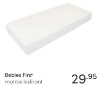 Aanbiedingen Bebies first matras ledikant - bebiesfirst - Geldig van 16/01/2022 tot 22/01/2022 bij Baby & Tiener Megastore