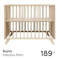 Aanbiedingen Bopita babybox retro - Bopita - Geldig van 16/01/2022 tot 22/01/2022 bij Baby & Tiener Megastore