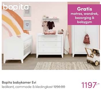Aanbiedingen Bopita babykamer evi - Bopita - Geldig van 16/01/2022 tot 22/01/2022 bij Baby & Tiener Megastore