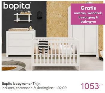 Aanbiedingen Bopita babykamer thijn - Bopita - Geldig van 16/01/2022 tot 22/01/2022 bij Baby & Tiener Megastore