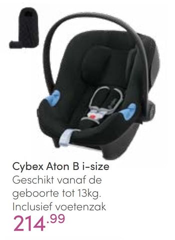 Aanbiedingen Cybex aton b i-size - Cybex - Geldig van 16/01/2022 tot 22/01/2022 bij Baby & Tiener Megastore