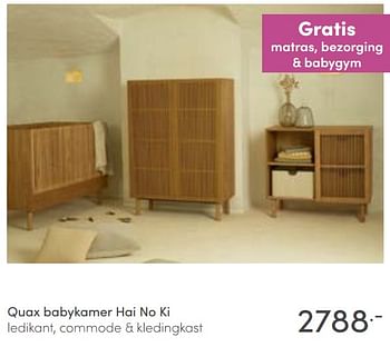 Aanbiedingen Quax babykamer hai no ki - Quax - Geldig van 16/01/2022 tot 22/01/2022 bij Baby & Tiener Megastore