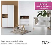 Aanbiedingen Quax babykamer loft white - Quax - Geldig van 16/01/2022 tot 22/01/2022 bij Baby & Tiener Megastore