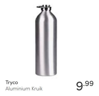 Aanbiedingen Tryco aluminium kruik - Tryco - Geldig van 16/01/2022 tot 22/01/2022 bij Baby & Tiener Megastore