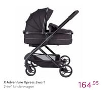 Aanbiedingen X adventure xpress zwart 2-in-1 kinderwagen - Xadventure - Geldig van 16/01/2022 tot 22/01/2022 bij Baby & Tiener Megastore