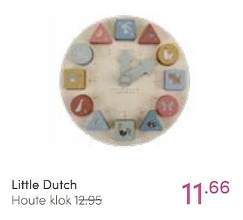 Aanbiedingen Little dutch houte klok - Little Dutch - Geldig van 16/01/2022 tot 22/01/2022 bij Baby & Tiener Megastore