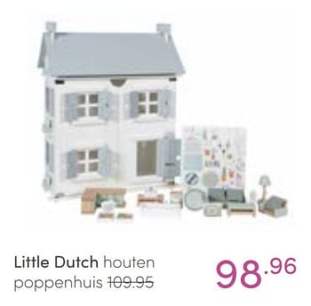 Aanbiedingen Little dutch houten poppenhuis - Little Dutch - Geldig van 16/01/2022 tot 22/01/2022 bij Baby & Tiener Megastore