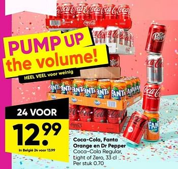 Aanbiedingen Coca-cola, fanta orange en dr pepper - Huismerk - Big Bazar - Geldig van 14/01/2022 tot 31/01/2022 bij Big Bazar