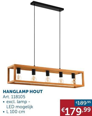 Aanbiedingen Hanglamp hout - Huismerk - Zelfbouwmarkt - Geldig van 25/01/2022 tot 28/02/2022 bij Zelfbouwmarkt