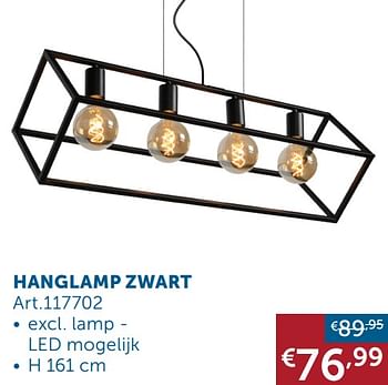 Aanbiedingen Hanglamp zwart - Huismerk - Zelfbouwmarkt - Geldig van 25/01/2022 tot 28/02/2022 bij Zelfbouwmarkt