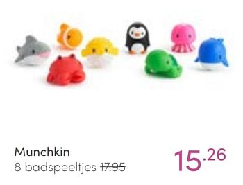 Aanbiedingen Munchkin 8 badspeeltjes - Munchkin - Geldig van 16/01/2022 tot 22/01/2022 bij Baby & Tiener Megastore
