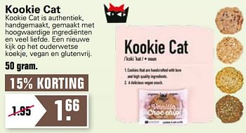 Aanbiedingen Kookie cat - Huismerk - De Online Drogist - Geldig van 12/01/2022 tot 29/01/2022 bij De Online Drogist