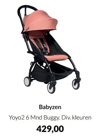 Aanbiedingen Babyzen yoyo2 6 mnd buggy - Babyzen - Geldig van 18/01/2022 tot 31/01/2022 bij Babypark