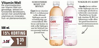 Aanbiedingen Vitamin well care - Vitamin Well - Geldig van 12/01/2022 tot 29/01/2022 bij De Online Drogist