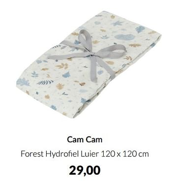 Aanbiedingen Cam cam forest hydrofiel luier - Cam Cam  - Geldig van 18/01/2022 tot 31/01/2022 bij Babypark