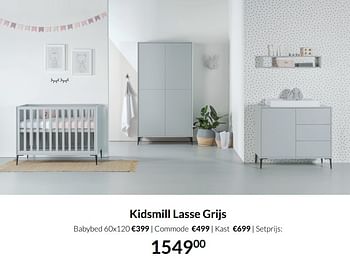Aanbiedingen Kidsmill lasse grijs - Kidsmill - Geldig van 18/01/2022 tot 31/01/2022 bij Babypark