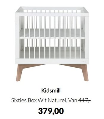 Aanbiedingen Kidsmill sixties box wit naturel - Kidsmill - Geldig van 18/01/2022 tot 31/01/2022 bij Babypark