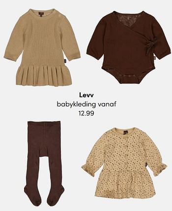 Aanbiedingen Levv babykleding - LEVV - Geldig van 23/01/2022 tot 29/01/2022 bij Baby & Tiener Megastore