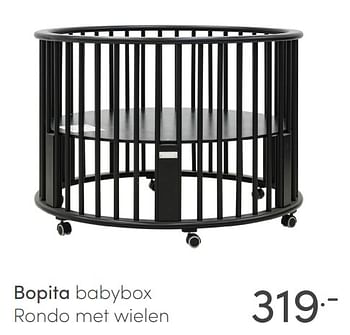 Aanbiedingen Bopita babybox rondo met wielen - Bopita - Geldig van 23/01/2022 tot 29/01/2022 bij Baby & Tiener Megastore