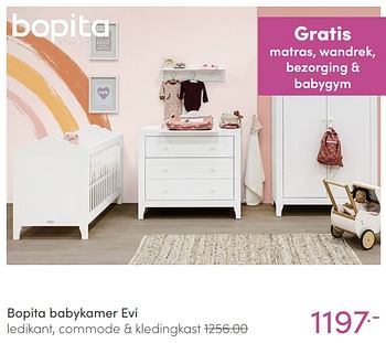 Aanbiedingen Bopita babykamer evi - Bopita - Geldig van 23/01/2022 tot 29/01/2022 bij Baby & Tiener Megastore