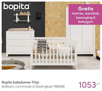 Aanbiedingen Bopita babykamer thijn - Bopita - Geldig van 23/01/2022 tot 29/01/2022 bij Baby & Tiener Megastore