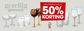 Aanbiedingen Alle drinkglazensets - Huismerk - Kwantum - Geldig van 24/01/2022 tot 13/02/2022 bij Kwantum